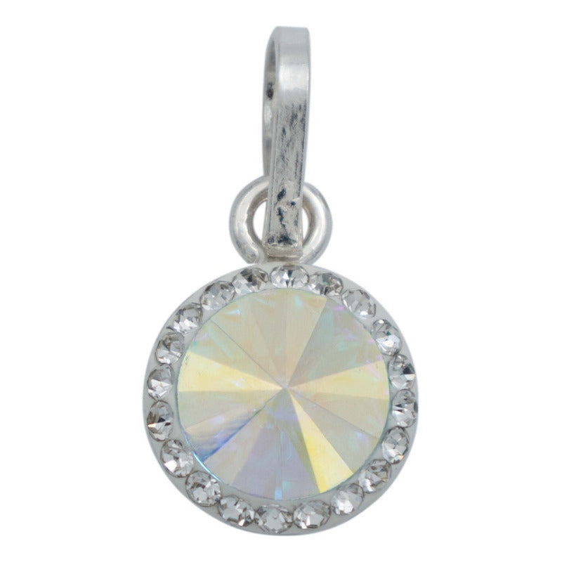 Juego De Cristal Dije Aretes Cadena Mujer Regalo Plata 925