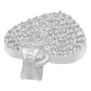 Dije Corazón Zirconia Mujer Amor Mamá Regalo Plata 925 1.7cm