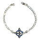 Pulsera Ajustable Nudo De Bruja Varios Colores En Plata 925