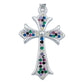 Dije Cruz Chica Zirconias Hombre Mujer Regalo Plata 925