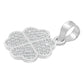 Dije Trebol Cuatro Hojas Corazón Amor Regalo Mujer Plata 925