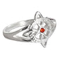 Anillo Nudo De Bruja Con Zirconia De Color Plata Solida 925
