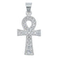 Dije Cruz Egipcia Ankh Llave De La Vida Zirconias Plata 925