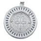 Dije Grande Doble Vista San Benito Bisel Baguette Plata 925