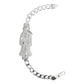 Pulsera Cuabana Santa Muerte Esclava Plata Ley 925
