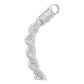 Pulsera Torzal Zirconias Hiphop Hombre Plata 925 8 Mm