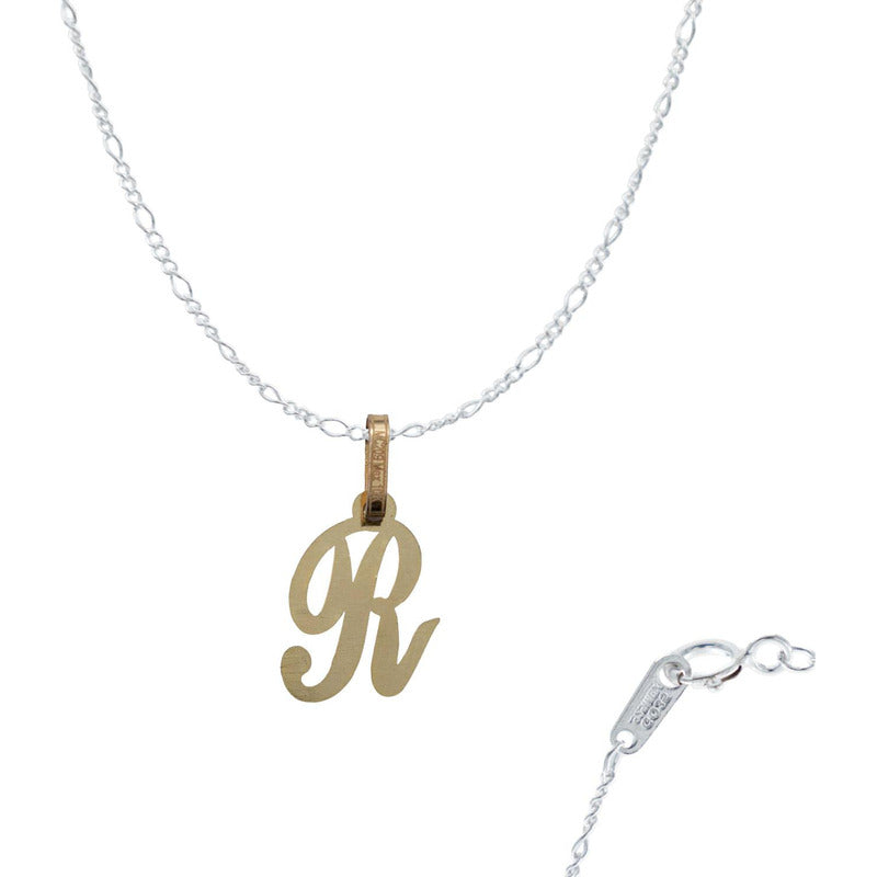 Dije Medalla Inicial Amor Regalo Mujer + Cadena Oro 10k