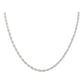 Cadena Torzal Espuma Mujer Regalo Italiana Plata 925 50 Cm