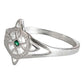 Anillo Nudo De Bruja Con Zirconia De Color Plata Solida 925