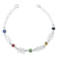 Pulsera Ajustable Mariposa Ojo Turco Primavera Plata 925