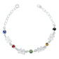 Pulsera Ajustable Mariposa Ojo Turco Primavera Plata 925
