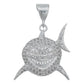 Dije Tiburon Zirconias Mar Oceano Hombre Regalo Plata 925