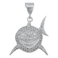 Dije Tiburon Zirconias Mar Oceano Hombre Regalo Plata 925