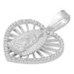 Dije Corazón Virgen Guadalupe Zirconias Amor Mujer Plata 925