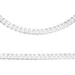 Pulsera Cubana Cerrada Hombre Regalo Plata 925 7 Mm Plateado 6 Cm 22 Cm