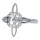 Anillo Liso Nudo De Bruja Laser Hombre Mujer Plata 925