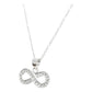 Collar Infinito Mujer Zirconias Amor Regalo Plata 925