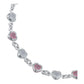Pulsera Corazones Zirconias Amor Mujer Regalo Plata 925