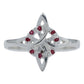 Anillo Chico Nudo De Bruja Zirconias Mujer Regalo Plata 925