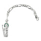 Pulsera Chica San Judas Tadeo Zirconias Plata Ley 925