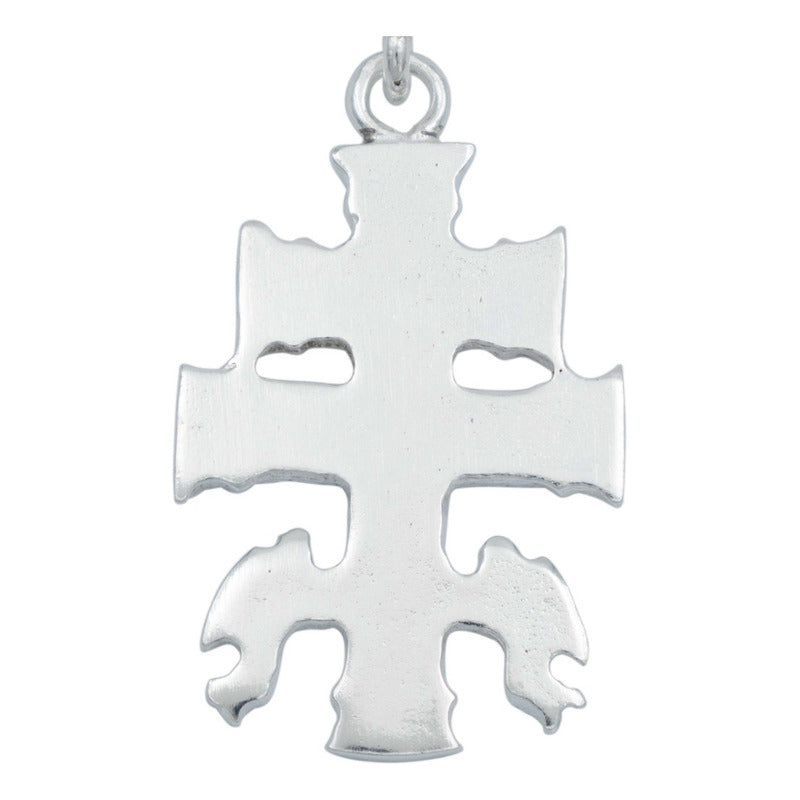 Dije Cruz Caravaca Grande Angeles Regalo Hombre Plata 925