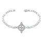 Pulsera Ajustable Nudo De Bruja Varios Colores En Plata 925