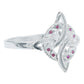 Anillo Diamantado Con Zirconias Nudo Bruja Celta Plata 925