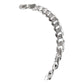 Esclava Hombre Pulsera Cubana Diamantada Plata 925 6 Mm