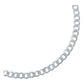 Esclava Pulsera Unisex Cubana Diamantada Plata 925 4 Mm Plateado 6 Cm 19 Cm