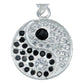 Collar Ying Yang Zirconias Equilibrio Plata Ley 925