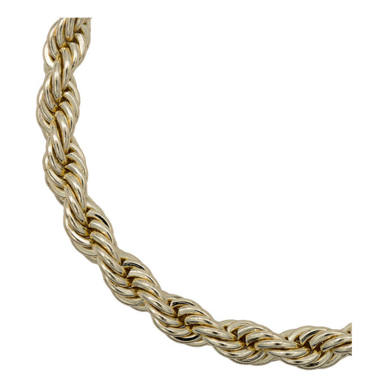Pulsera Torsal Hombre Chapa De Oro 14k Calidad Premium 7 Mm