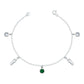 Pulsera San Judas Tadeo Colgante Zirconias Plata 925