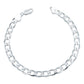 Pulsera Cubana Gruesa Lisa Hombre Plata 925 6 Mm Color Plateado Diámetro 6 Cm Largo 21 Cm