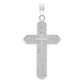 Dije Cruz Zirconias Hombre Mujer Regalo Plata 925 4.5 Cm