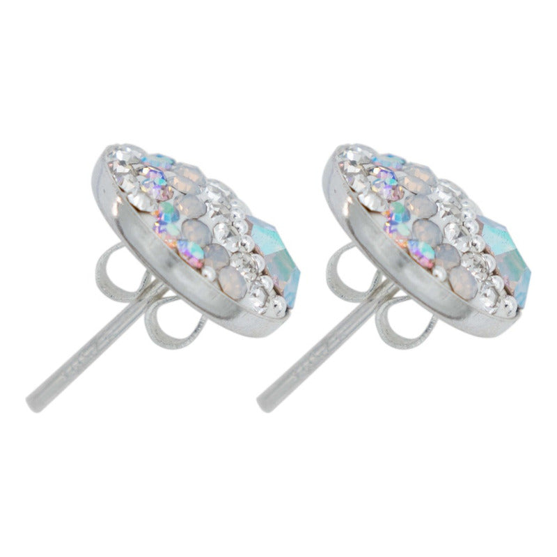 Colibri Dije Arete Cadena Piedras Conjunto Mediano Plata 925