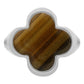 Anillo Grande Hombre Mujer Trebol Esmaltado Resina Plata 925 Café 6