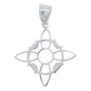 Dije Nudo Bruja Liso Fases Lunares Ligero Mujer Plata 925