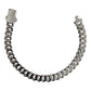 Pulsera Cubana Hombre Zirconias Piedra Made In Thailand S925