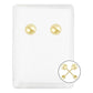 Aretes Broquel Dormilona Bola Mujer Regalo #2 4 Mm Oro 10k