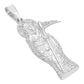 Joyaris Dije Santa Muerte Plata 925 Unisex Zirconias 45mm Plateado