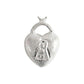 Dije Corazón Candado Hueco Amor Regalo Amistad Plata 925