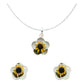 Shrek Aretes Collar Girasol Promesa Regalo Amor Plata S925