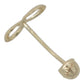 Arete Broquel Chico Infinito Liso Mujer Regalo Oro 10k