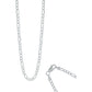 Cadena De Plata 925 Diamantada Hombre Fígaro 70 Cm X 6 Mm