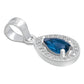 Dije Gota Chic Zirconias Mujer Regalo Joyería Moda Plata 925