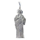 Dije Medalla San Judas Tadeo Mediano Zirconias Plata Ley 925