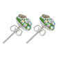 Colibri Dije Aretes Cadena Piedras Conjunto Grande Plata 925