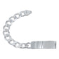 Pulsera Esclava Cubana Barbada Gruesa Hombre Plata 925 8 Mm