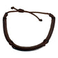 Pulsera Ajustable Unisex De Cuero Con Zirconias En Plata 925