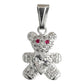 Dije Osito Corazón Amor Zirconias Regalo Plata Ley 925
